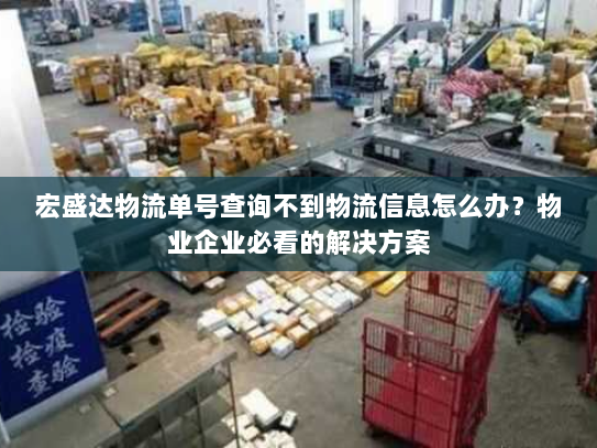 宏盛达物流单号查询不到物流信息怎么办?物业企业必看的解决方案 宏盛达物流单号查询不到物流信息怎么办?物业企业必看的解决方案