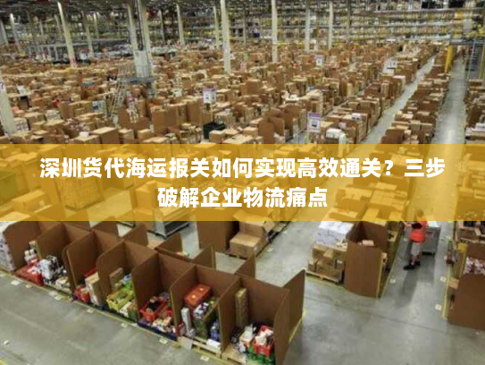 深圳货代海运报关如何实现高效通关?三步破解企业物流痛点 深圳货代海运报关如何实现高效通关?三步破解企业物流痛点