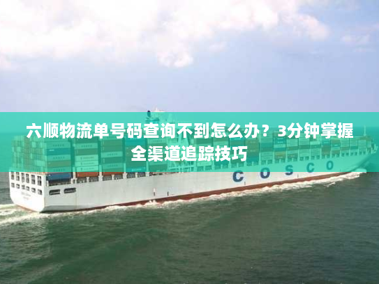 六顺物流单号码查询不到怎么办?3分钟掌握全渠道追踪技巧 六顺物流单号码查询不到怎么办?3分钟掌握全渠道追踪技巧