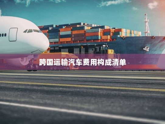 跨国运输汽车费用构成清单