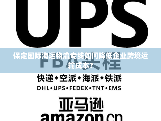 保定国际海运物流专线如何降低企业跨境运输成本？
