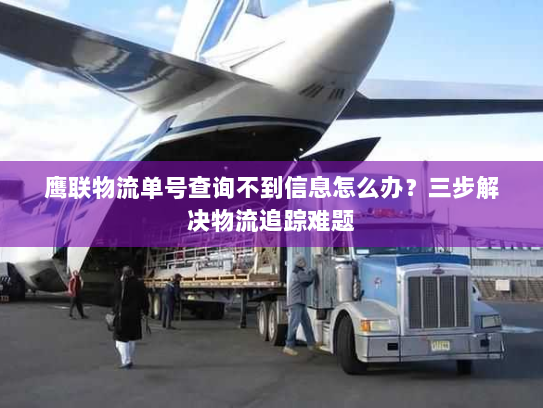 鹰联物流单号查询不到信息怎么办？三步解决物流追踪难题