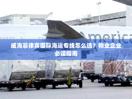 威海菲律宾国际海运专线怎么选?物业企业必读指南 威海菲律宾国际海运专线怎么选?物业企业必读指南