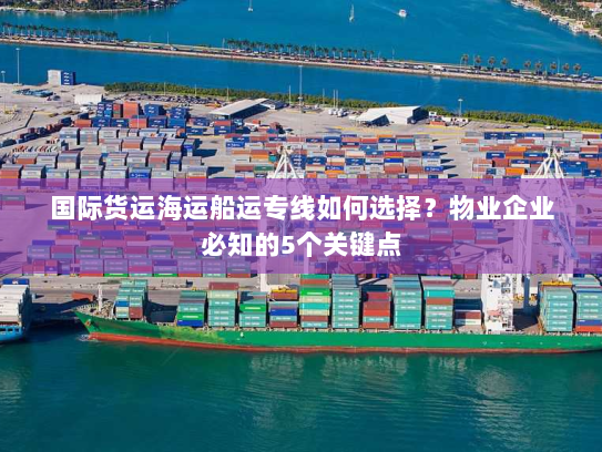 国际货运海运船运专线如何选择？物业企业必知的5个关键点