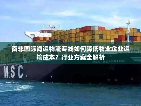 南非国际海运物流专线如何降低物业企业运输成本?行业方案全解析 南非国际海运物流专线如何降低物业企业运输成本?行业方案全解析