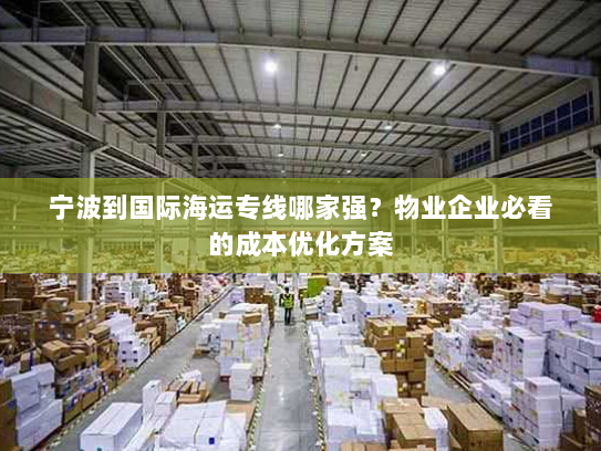 宁波到国际海运专线哪家强?物业企业必看的成本优化方案 宁波到国际海运专线哪家强?物业企业必看的成本优化方案
