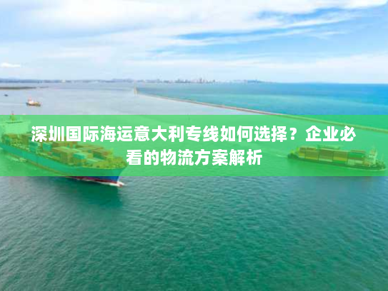 深圳国际海运意大利专线如何选择?企业必看的物流方案解析 深圳国际海运意大利专线如何选择?企业必看的物流方案解析