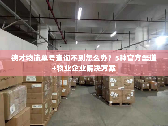 德才物流单号查询不到怎么办?5种官方渠道+物业企业解决方案 德才物流单号查询不到怎么办?5种官方渠道+物业企业解决方案