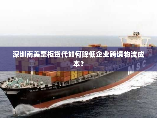 深圳南美整柜货代如何降低企业跨境物流成本? 深圳南美整柜货代如何降低企业跨境物流成本?