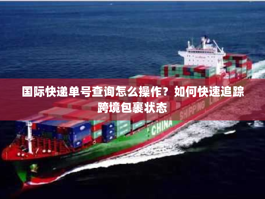 国际快递单号查询怎么操作？如何快速追踪跨境包裹状态