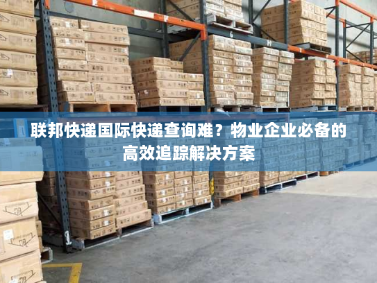 联邦快递国际快递查询难？物业企业必备的高效追踪解决方案