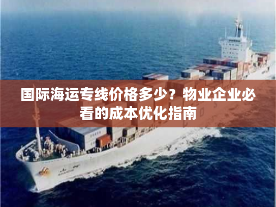 国际海运专线价格多少？物业企业必看的成本优化指南