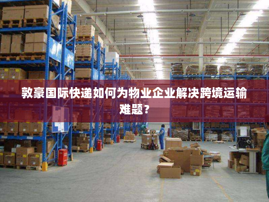 敦豪国际快递如何为物业企业解决跨境运输难题？