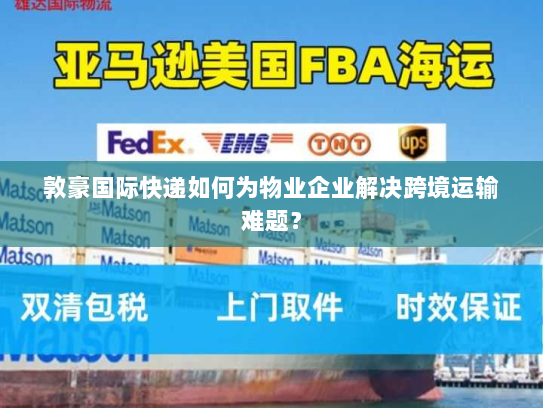 敦豪国际快递如何为物业企业解决跨境运输难题？