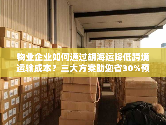 物业企业如何通过胡海运降低跨境运输成本?三大方案助您省30%预算 物业企业如何通过胡海运降低跨境运输成本?三大方案助您省30%预算