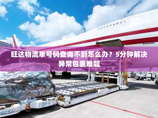 旺达物流单号码查询不到怎么办?5分钟解决异常包裹难题 旺达物流单号码查询不到怎么办?5分钟解决异常包裹难题