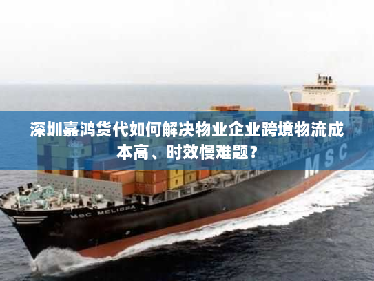 深圳嘉鸿货代如何解决物业企业跨境物流成本高、时效慢难题？