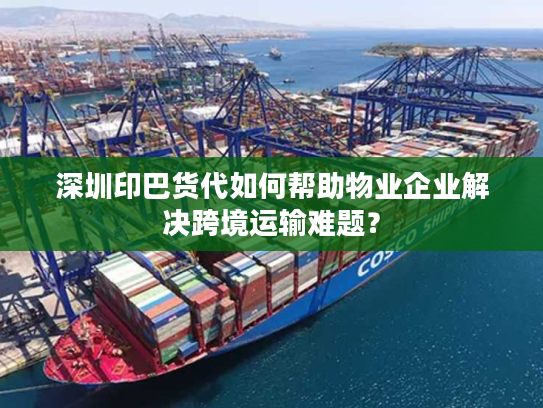 深圳印巴货代如何帮助物业企业解决跨境运输难题? 深圳印巴货代如何帮助物业企业解决跨境运输难题?