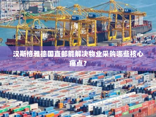 汉斯格雅德国直邮能解决物业采购哪些核心痛点? 汉斯格雅德国直邮能解决物业采购哪些核心痛点?