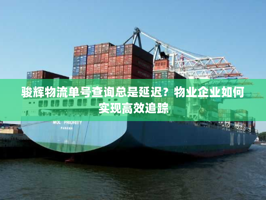 骏辉物流单号查询总是延迟?物业企业如何实现高效追踪 骏辉物流单号查询总是延迟?物业企业如何实现高效追踪