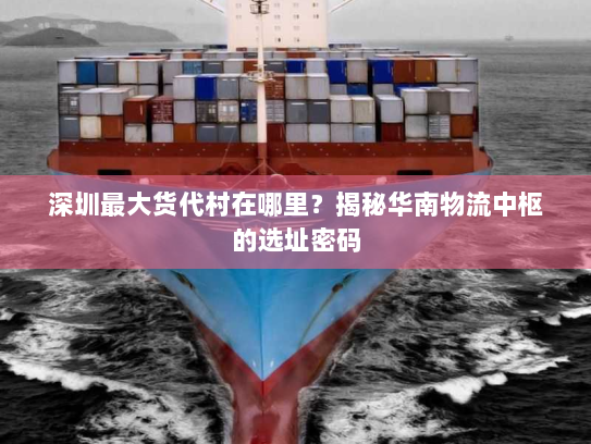 深圳最大货代村在哪里？揭秘华南物流中枢的选址密码