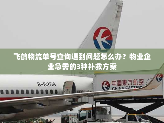 飞鹤物流单号查询遇到问题怎么办?物业企业急需的3种补救方案 飞鹤物流单号查询遇到问题怎么办?物业企业急需的3种补救方案