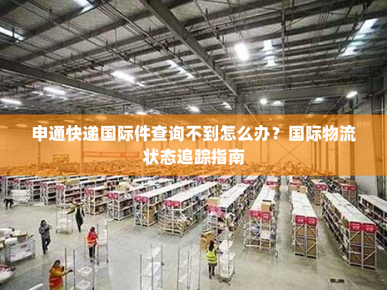 申通快递国际件查询不到怎么办？国际物流状态追踪指南