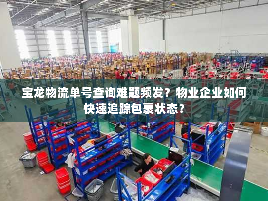 宝龙物流单号查询难题频发?物业企业如何快速追踪包裹状态? 宝龙物流单号查询难题频发?物业企业如何快速追踪包裹状态?