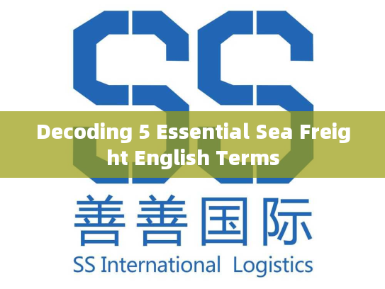 Decoding 5 Essential Sea Freight English Terms