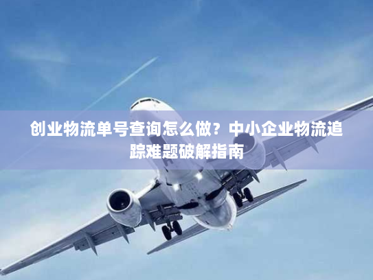 创业物流单号查询怎么做？中小企业物流追踪难题破解指南