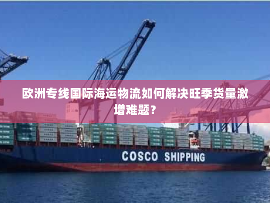 欧洲专线国际海运物流如何解决旺季货量激增难题？