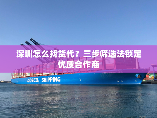 深圳怎么找货代？三步筛选法锁定优质合作商