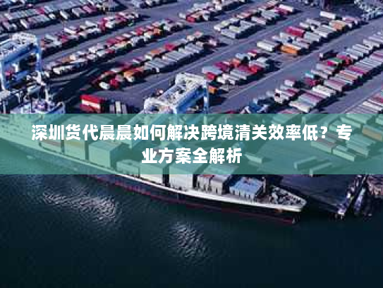 深圳货代晨晨如何解决跨境清关效率低?专业方案全解析 深圳货代晨晨如何解决跨境清关效率低?专业方案全解析