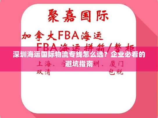 深圳海运国际物流专线怎么选?企业必看的避坑指南 深圳海运国际物流专线怎么选?企业必看的避坑指南