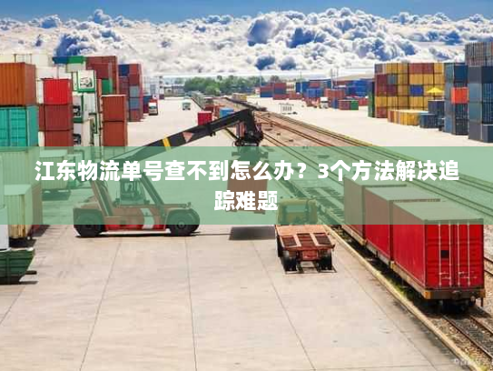 江东物流单号查不到怎么办？3个方法解决追踪难题