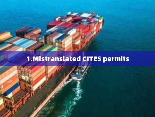1.Mistranslated CITES permits