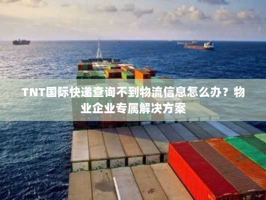 TNT国际快递查询不到物流信息怎么办？物业企业专属解决方案