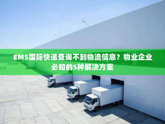 EMS国际快递查询不到物流信息？物业企业必知的5种解决方案
