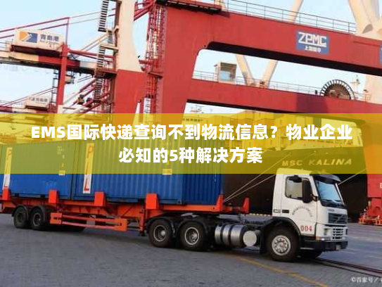 EMS国际快递查询不到物流信息？物业企业必知的5种解决方案