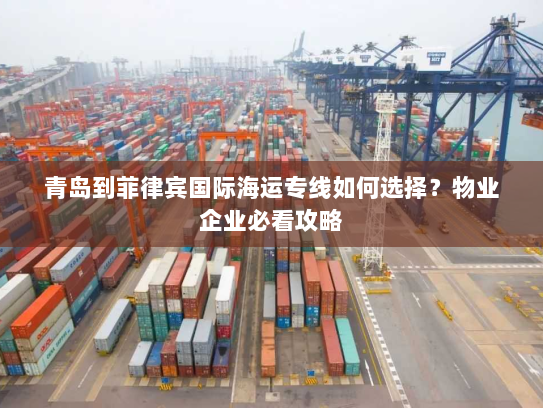 青岛到菲律宾国际海运专线如何选择？物业企业必看攻略