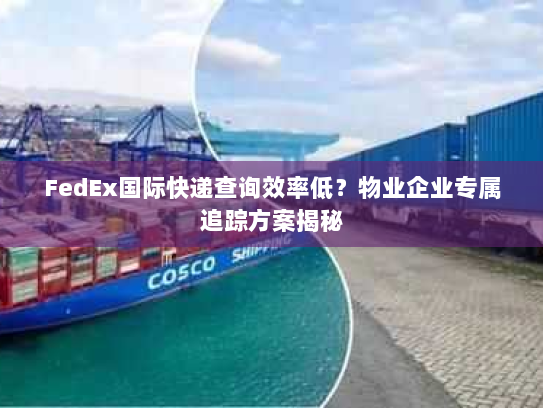 FedEx国际快递查询效率低?物业企业专属追踪方案揭秘 FedEx国际快递查询效率低?物业企业专属追踪方案揭秘