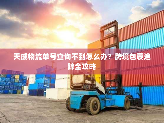 天威物流单号查询不到怎么办?跨境包裹追踪全攻略 天威物流单号查询不到怎么办?跨境包裹追踪全攻略
