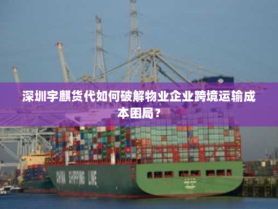 深圳宇麒货代如何破解物业企业跨境运输成本困局？