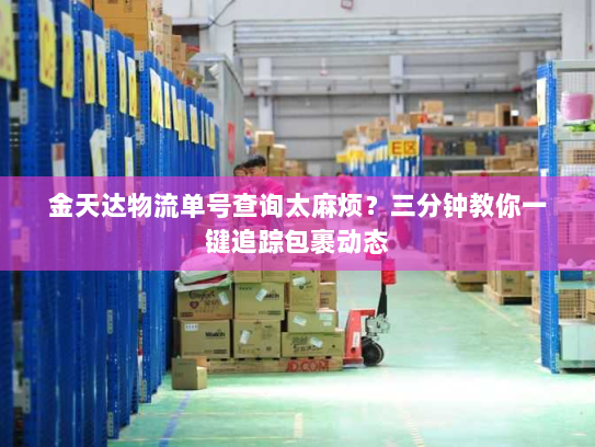 金天达物流单号查询太麻烦?三分钟教你一键追踪包裹动态 金天达物流单号查询太麻烦?三分钟教你一键追踪包裹动态