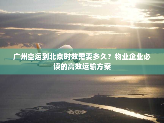 广州空运到北京时效需要多久?物业企业必读的高效运输方案 广州空运到北京时效需要多久?物业企业必读的高效运输方案