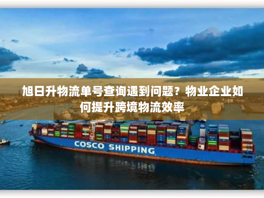 旭日升物流单号查询遇到问题?物业企业如何提升跨境物流效率 旭日升物流单号查询遇到问题?物业企业如何提升跨境物流效率