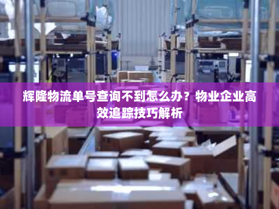 辉隆物流单号查询不到怎么办?物业企业高效追踪技巧解析 辉隆物流单号查询不到怎么办?物业企业高效追踪技巧解析