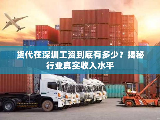 货代在深圳工资到底有多少？揭秘行业真实收入水平