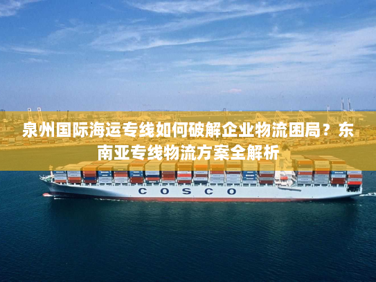 泉州国际海运专线如何破解企业物流困局？东南亚专线物流方案全解析