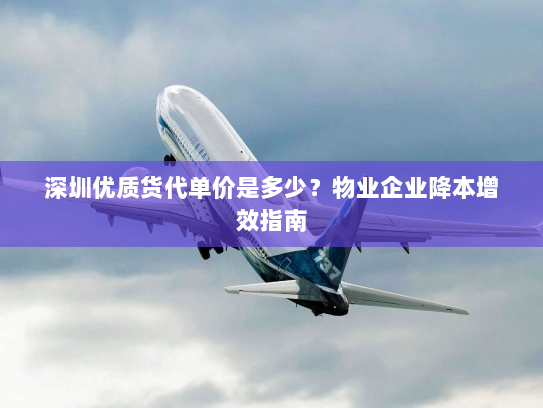 深圳优质货代单价是多少?物业企业降本增效指南 深圳优质货代单价是多少?物业企业降本增效指南